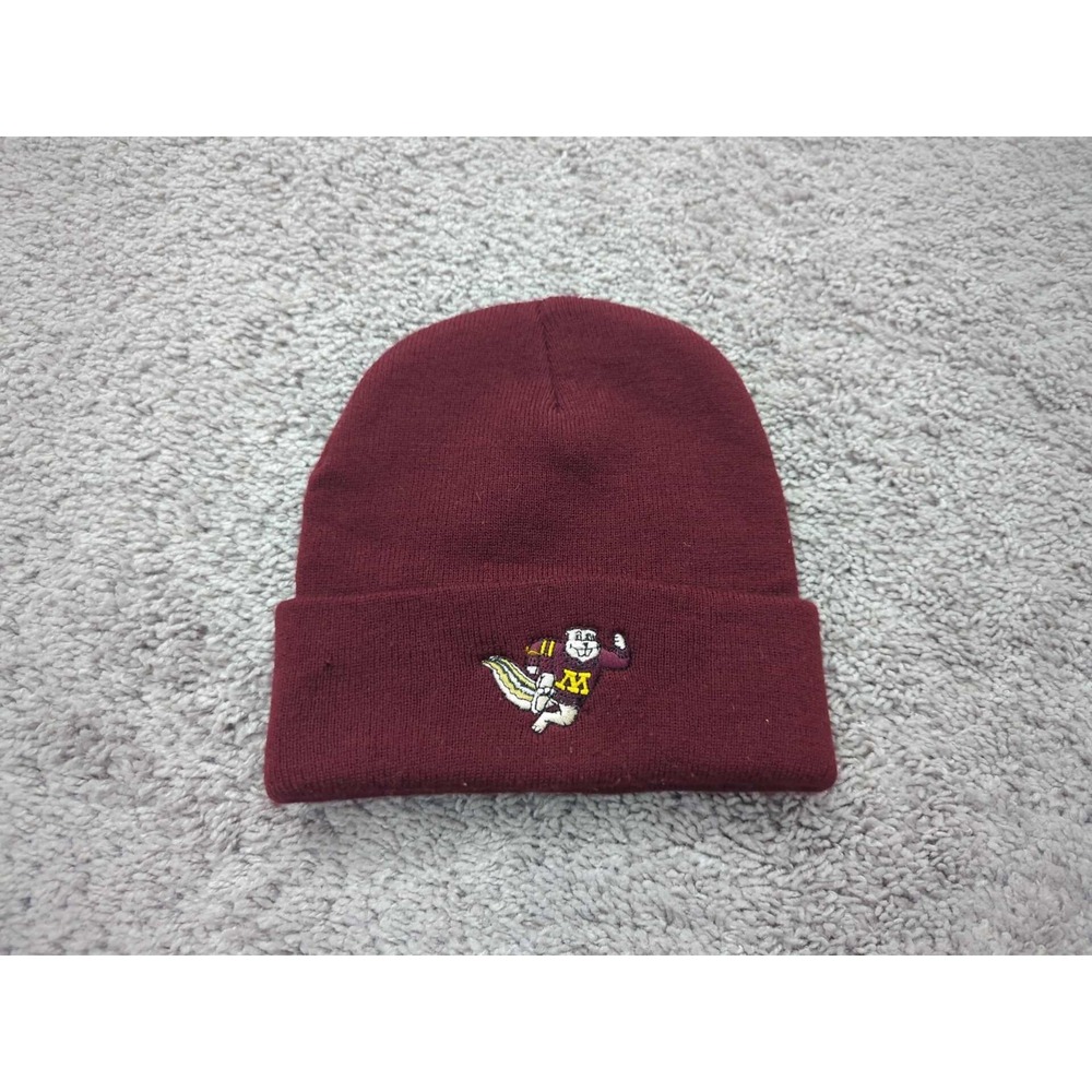 Minnesota Golden Gophers Beanie Mens OS NCAA Top of the World Red
